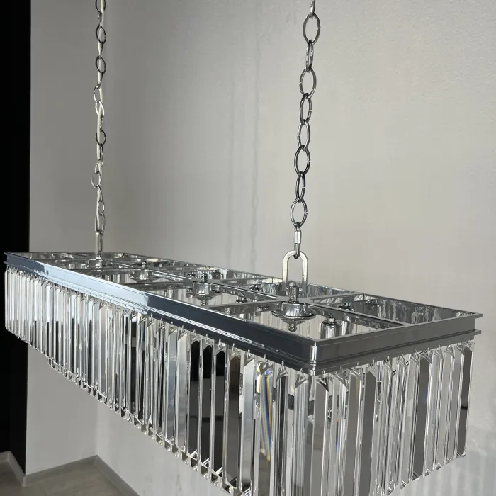 Люстра RH 1920S ODEON CLEAR GLASS FRINGE 120 chrome от ImperiumLoft