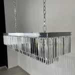 Люстра RH 1920S ODEON CLEAR GLASS FRINGE 120 chrome от ImperiumLoft