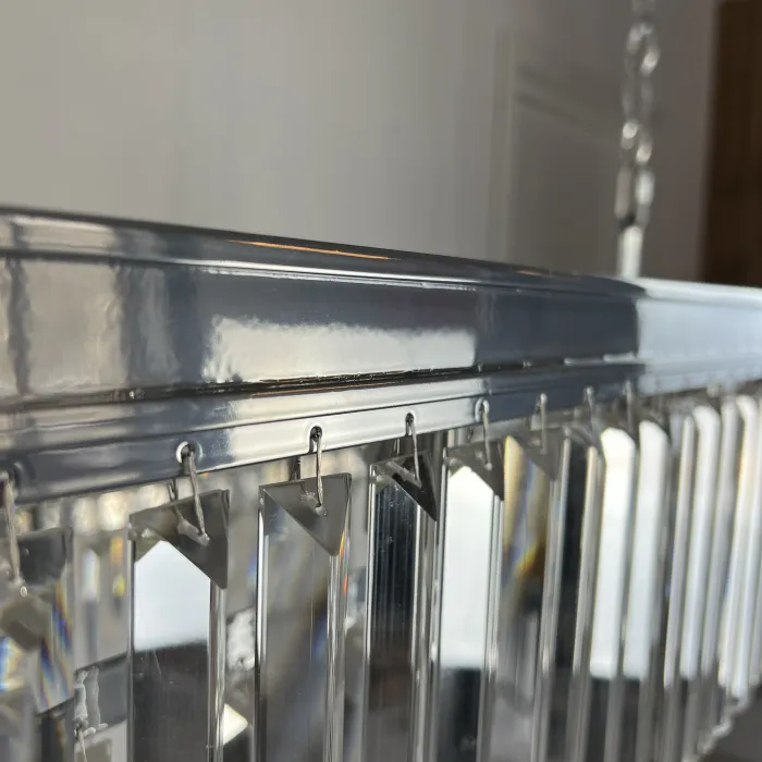 Люстра RH 1920S ODEON CLEAR GLASS FRINGE 120 chrome от ImperiumLoft
