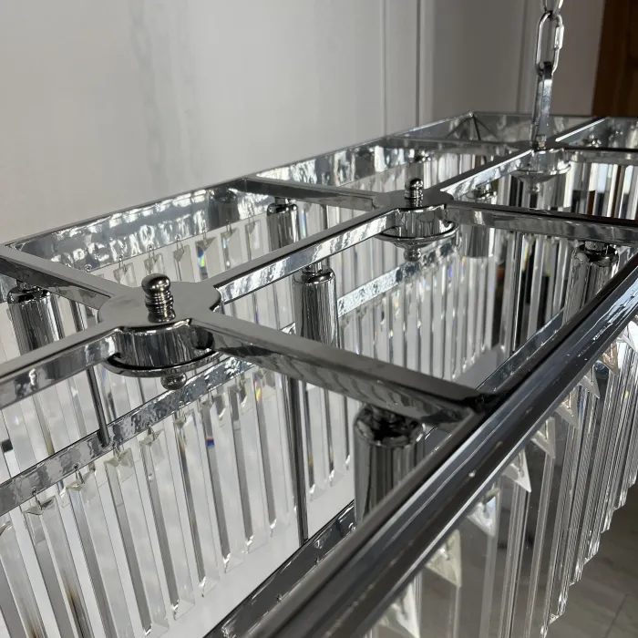 Люстра RH 1920S ODEON CLEAR GLASS FRINGE 120 chrome от ImperiumLoft