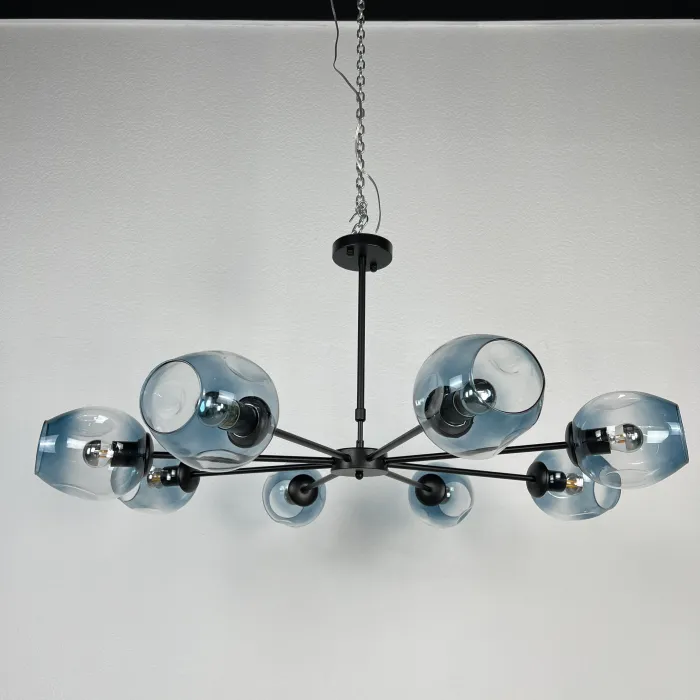 Люстра на штанге MARINE B 8 Black/Blue от ImperiumLoft
