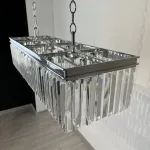 Люстра RH 1920S ODEON CLEAR GLASS FRINGE chrome 100 от ImperiumLoft