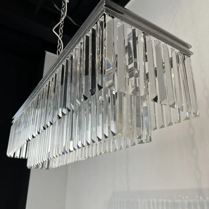 Люстра RH 1920S ODEON CLEAR GLASS FRINGE chrome 100 от ImperiumLoft