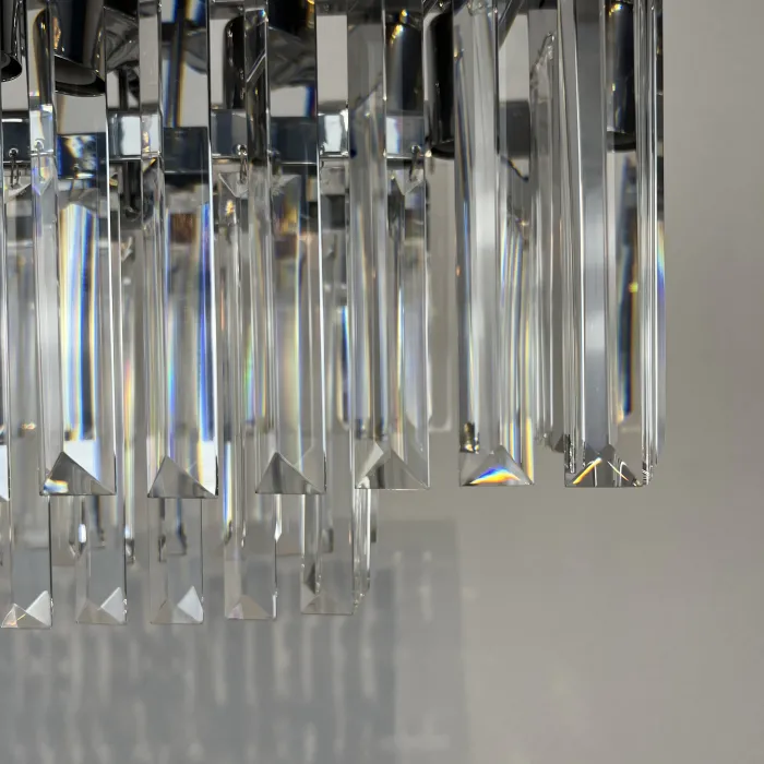 Люстра RH 1920S ODEON CLEAR GLASS FRINGE chrome 100 от ImperiumLoft