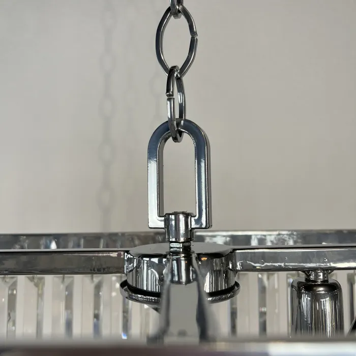 Люстра RH 1920S ODEON CLEAR GLASS FRINGE chrome 100 от ImperiumLoft