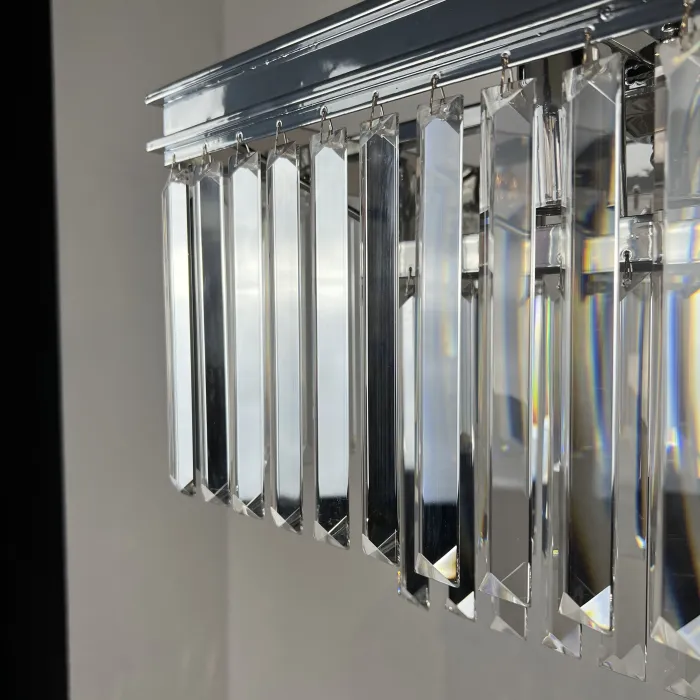 Люстра RH 1920S ODEON CLEAR GLASS FRINGE chrome 100 от ImperiumLoft