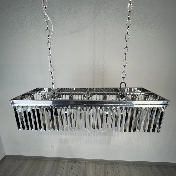 Люстра RH 1920S ODEON CLEAR GLASS FRINGE chrome 100 от ImperiumLoft