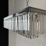 Люстра RH 1920S ODEON CLEAR GLASS FRINGE chrome 100 от ImperiumLoft