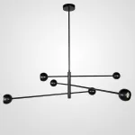 Люстра на штанге SALME L6 A Black от ImperiumLoft