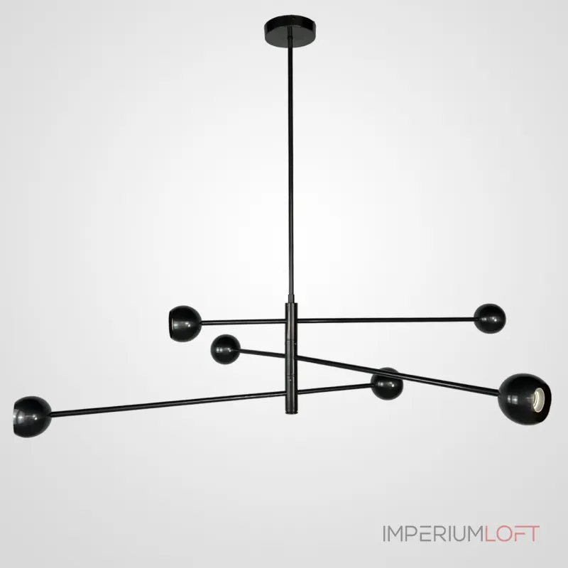 Люстра на штанге SALME L6 A Black Люстра на штанге SALME L6 A Black