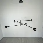 Люстра на штанге SALME L6 A Black от ImperiumLoft