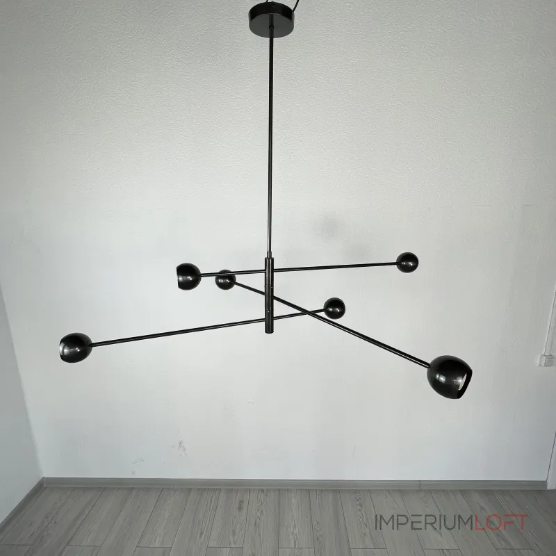 Люстра на штанге SALME L6 A Black Люстра на штанге SALME L6 A Black