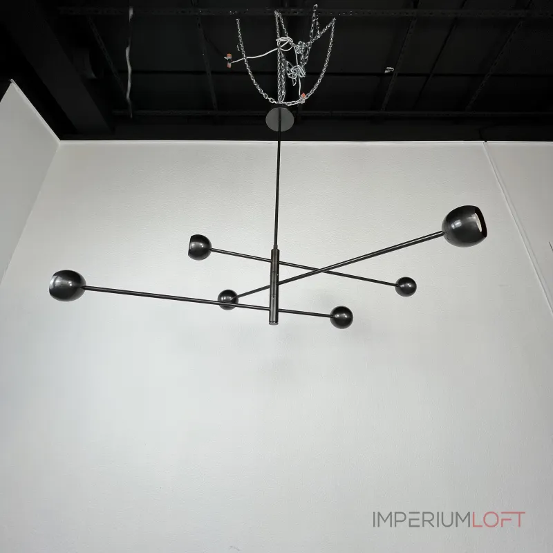 Люстра на штанге SALME L6 A Black Люстра на штанге SALME L6 A Black