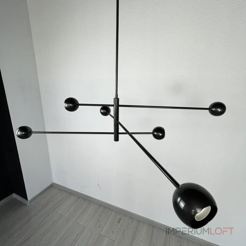 Люстра на штанге SALME L6 A Black Люстра на штанге SALME L6 A Black