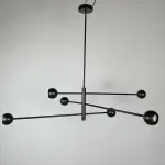 Люстра на штанге SALME L6 A Black от ImperiumLoft