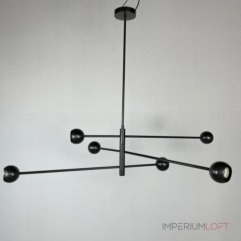 Люстра на штанге SALME L6 A Black Люстра на штанге SALME L6 A Black