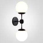 Бра Modo 2 Globes Black and white glass от ImperiumLoft