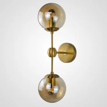 Бра Modo Sconce 2 Globes Gold