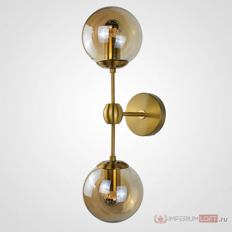 Бра Modo Sconce 2 Globes Gold от ImperiumLoft