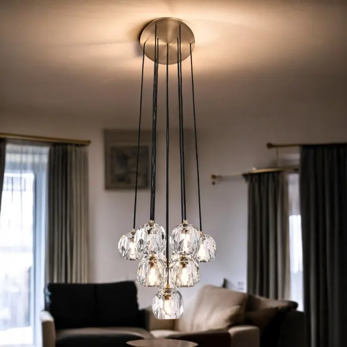 Люстра Boule De Cristal Round Cluster Chandelier 10  от ImperiumLoft