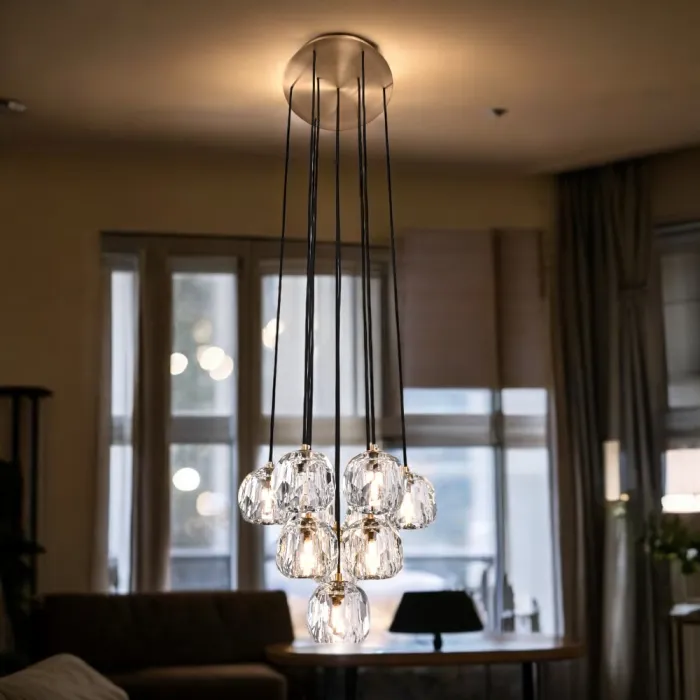 Люстра Boule De Cristal Round Cluster Chandelier 10  от ImperiumLoft