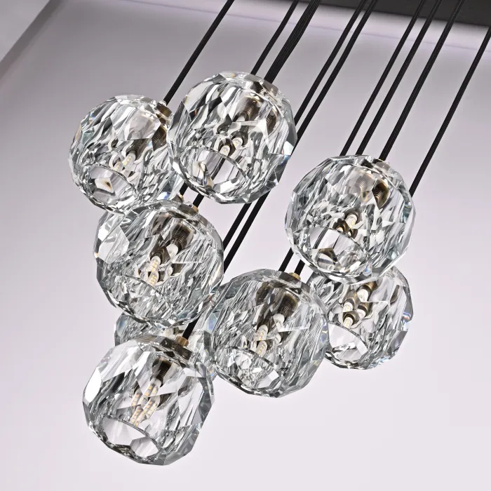 Люстра Boule De Cristal Round Cluster Chandelier 10  от ImperiumLoft