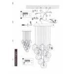 Люстра Boule De Cristal Round Cluster Chandelier 10  от ImperiumLoft