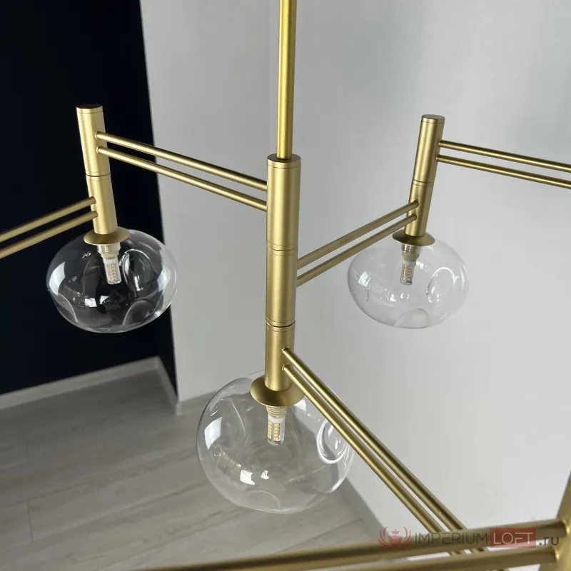 Подвесная люстра TEMPER L7 Gold от ImperiumLoft