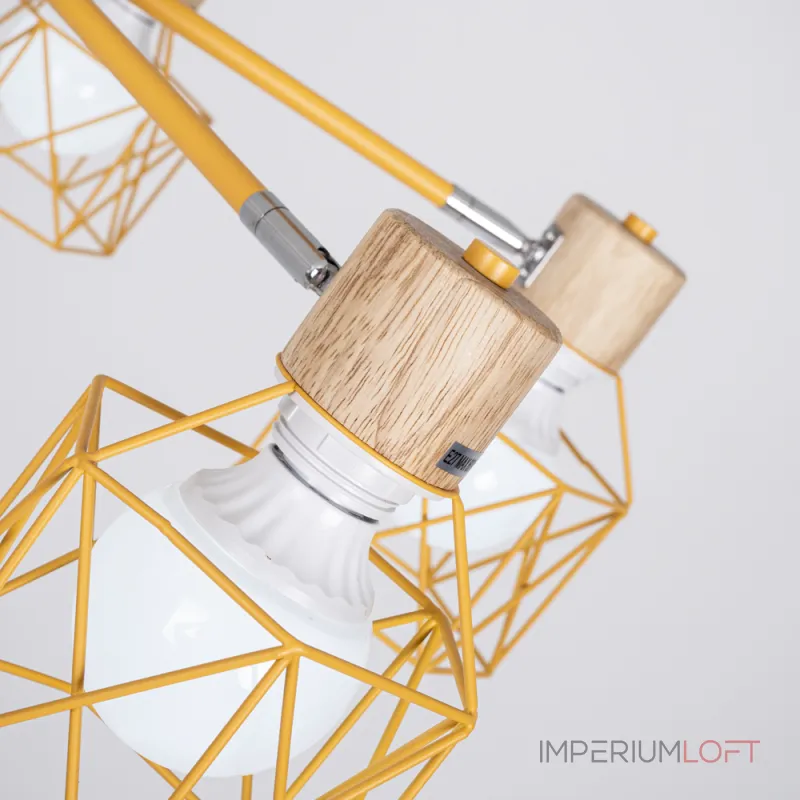Потолочная люстра CORF B3 Yellow 6 lamps