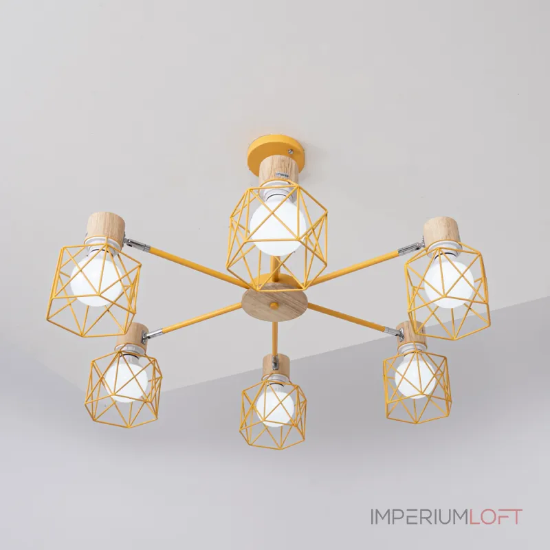 Потолочная люстра CORF B3 Yellow 6 lamps