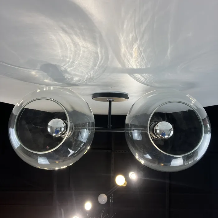 Бра RH Utilitaire Globe Shade Double Sconce Black от ImperiumLoft