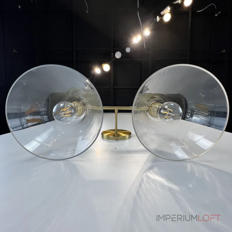 Бра RH Utilitaire Funnel Shade Double Sconce Brass от ImperiumLoft Бра RH Utilitaire Funnel Shade Double Sconce Brass от ImperiumLoft