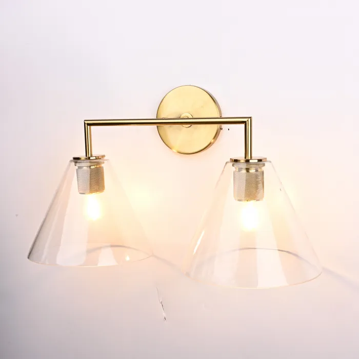 Бра RH Utilitaire Funnel Shade Double Sconce Brass от ImperiumLoft