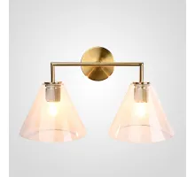 Бра RH Utilitaire Funnel Shade Double Sconce Brass