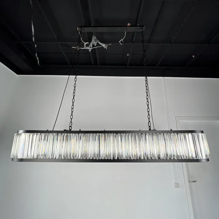 Люстра RH 1920s Odeon Clear Glass Black 180 от ImperiumLoft
