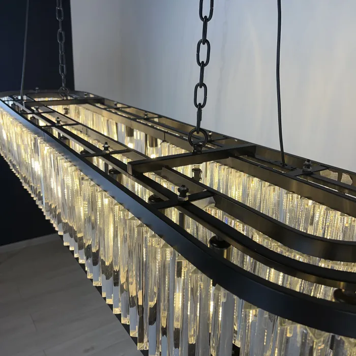 Люстра RH 1920s Odeon Clear Glass Black 180 от ImperiumLoft