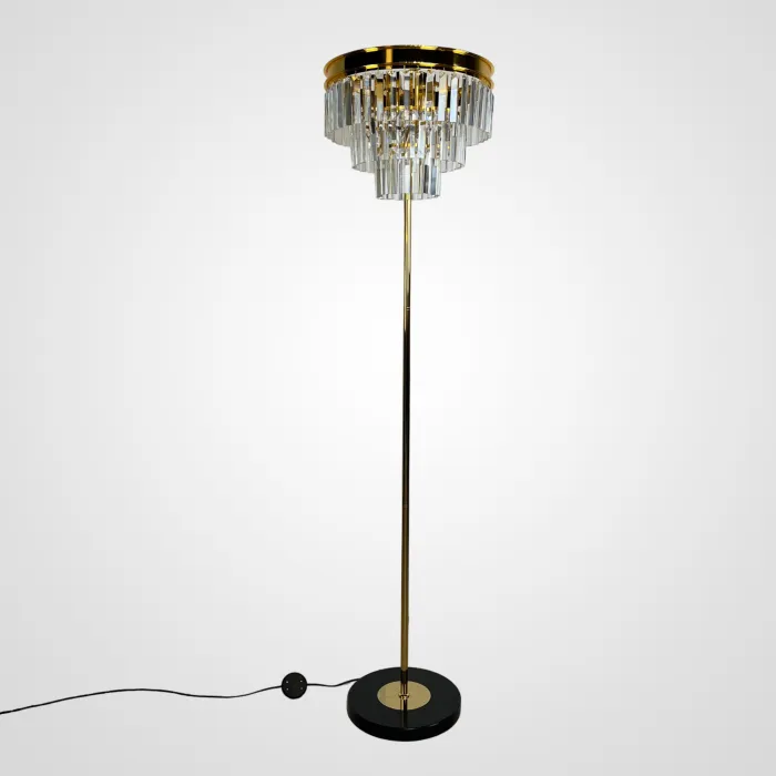 Торшер RH 1920S Odeon Clear Glass Floor Lamp GOLD от ImperiumLoft