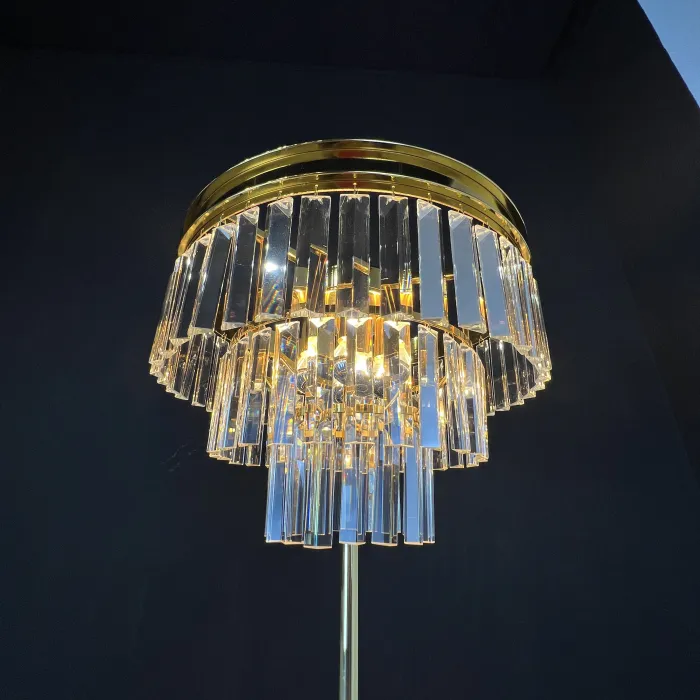 Торшер RH 1920S Odeon Clear Glass Floor Lamp GOLD от ImperiumLoft