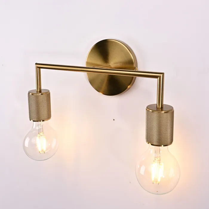 Бра RH Utilitaire Double Sconce Brass от ImperiumLoft