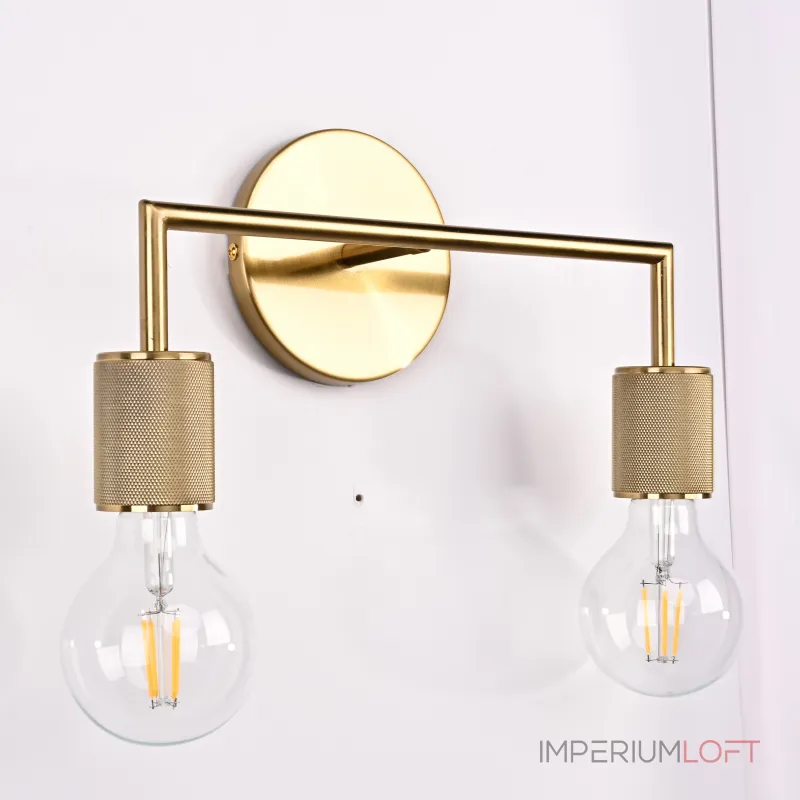 Бра RH Utilitaire Double Sconce Brass от ImperiumLoft Бра RH Utilitaire Double Sconce Brass от ImperiumLoft