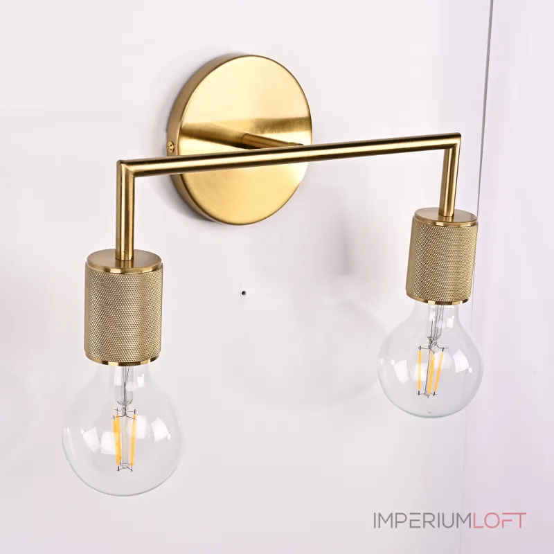 Бра RH Utilitaire Double Sconce Brass от ImperiumLoft Бра RH Utilitaire Double Sconce Brass от ImperiumLoft