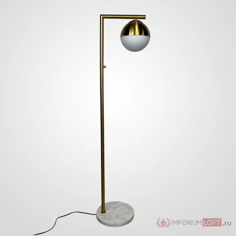 Торшер Geneva Single Glass Globe Floor Lamp от ImperiumLoft