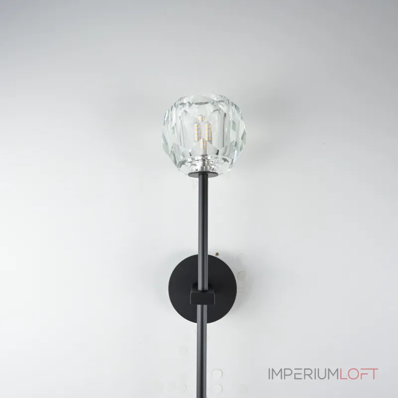 Бра RH Boule de Cristal Long Sconce Brass от imperiumloft