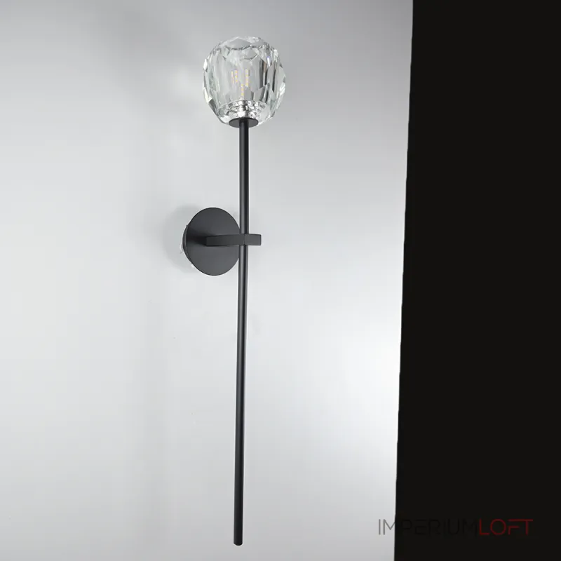 Бра RH Boule de Cristal Long Sconce Brass от imperiumloft