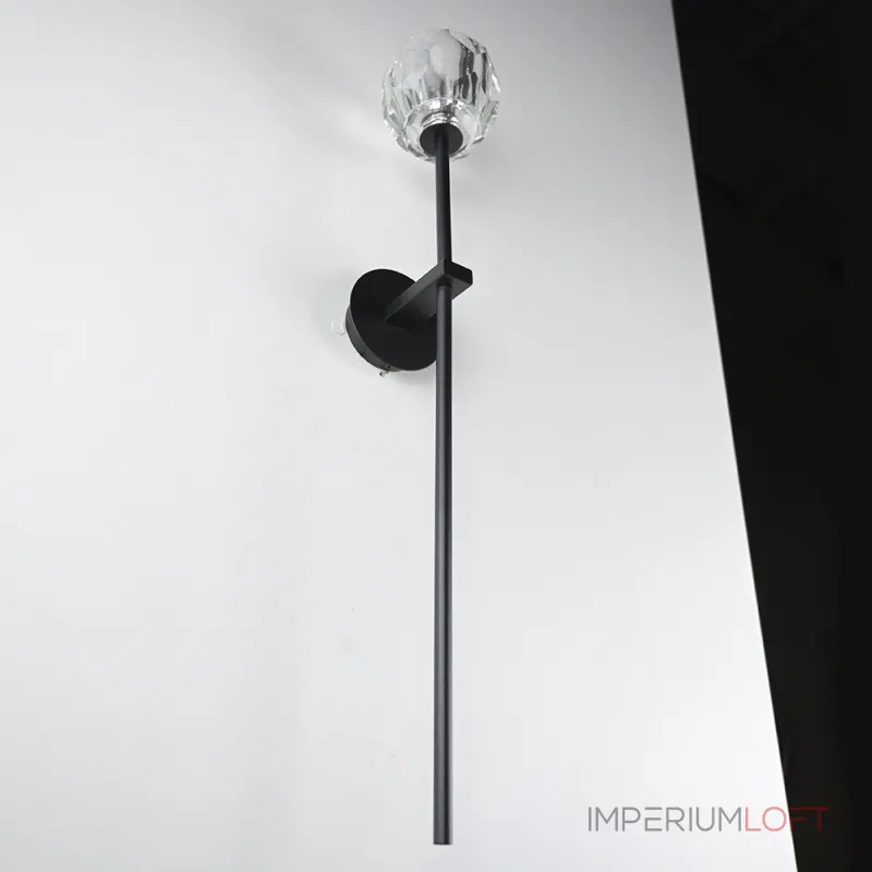 Бра RH Boule de Cristal Long Sconce Brass от imperiumloft