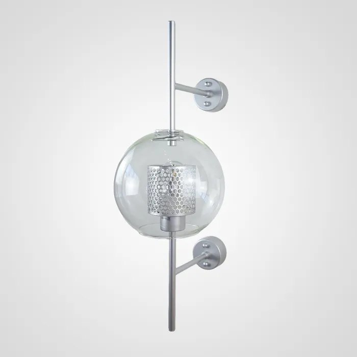 Настенный светильник CATCH WALL ball L55 steel от ImperiumLoft