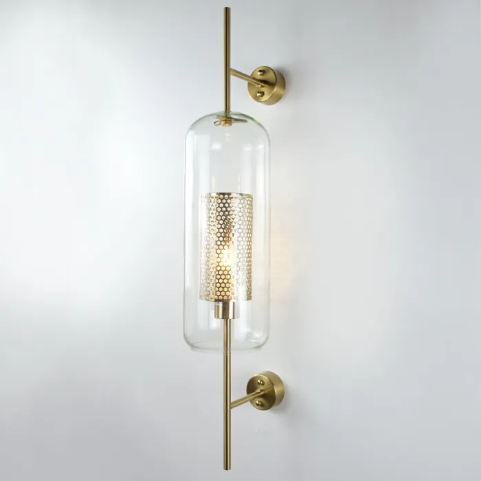 Настенный светильник CATCH WALL cylinder L78 brass от ImperiumLoft