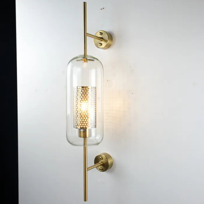 Настенный светильник CATCH WALL cylinder L67 brass от ImperiumLoft