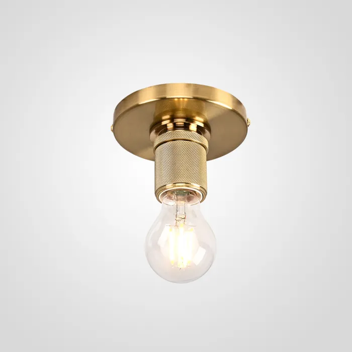 Потолочный светильник RH Utilitaire Socket Flushmount Brass от ImperiumLoft