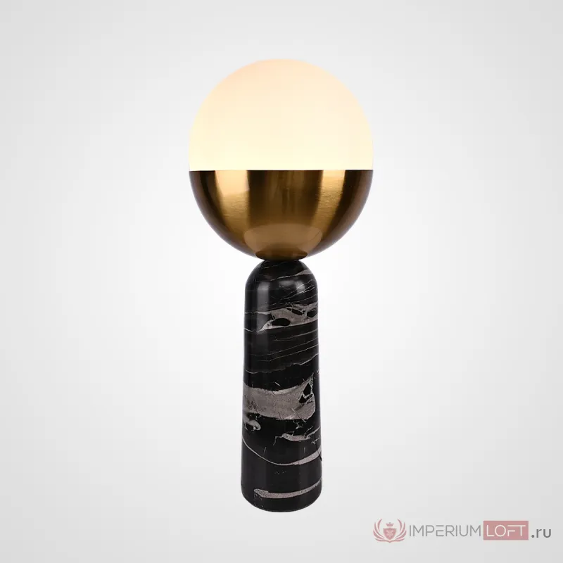 Настольная лампа Marble Globe Black  от ImperiumLoft